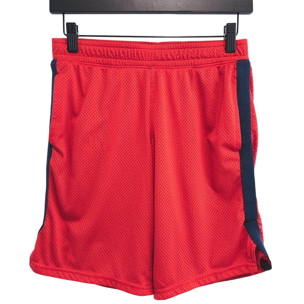 All‎ in Motion Basketball Shorts Boys XL Red Mesh Athletic Gym Sportswear Sports